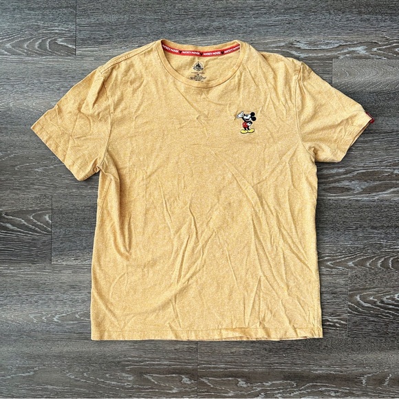 Disney Other - 4/$8 Disney Original Mickey Casual Yellow Shirt Really Good Condition